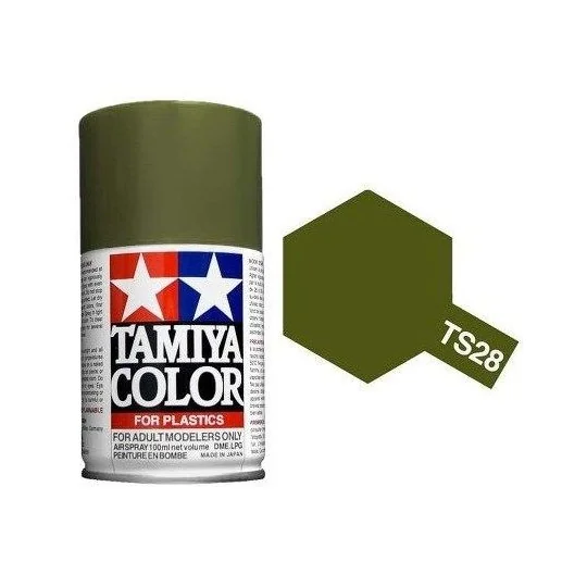 85028-Peinture bombe Vert Olive mat TS28 Tamiya