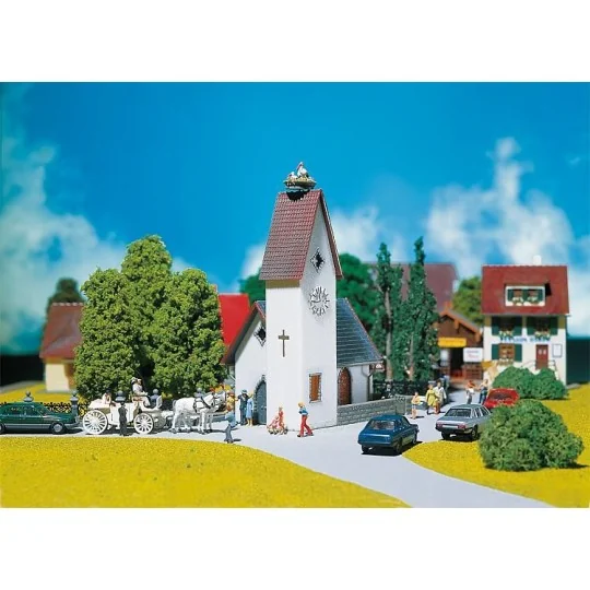 Faller_130236-Maquette, église de village - Faller 130236