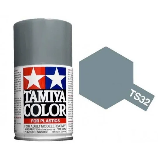 Tamiya TS32 Matt Mist Grey Spray Paint - 85032 85032-Tamiya TS32 Matt Mist Grey Spray Paint - 85032