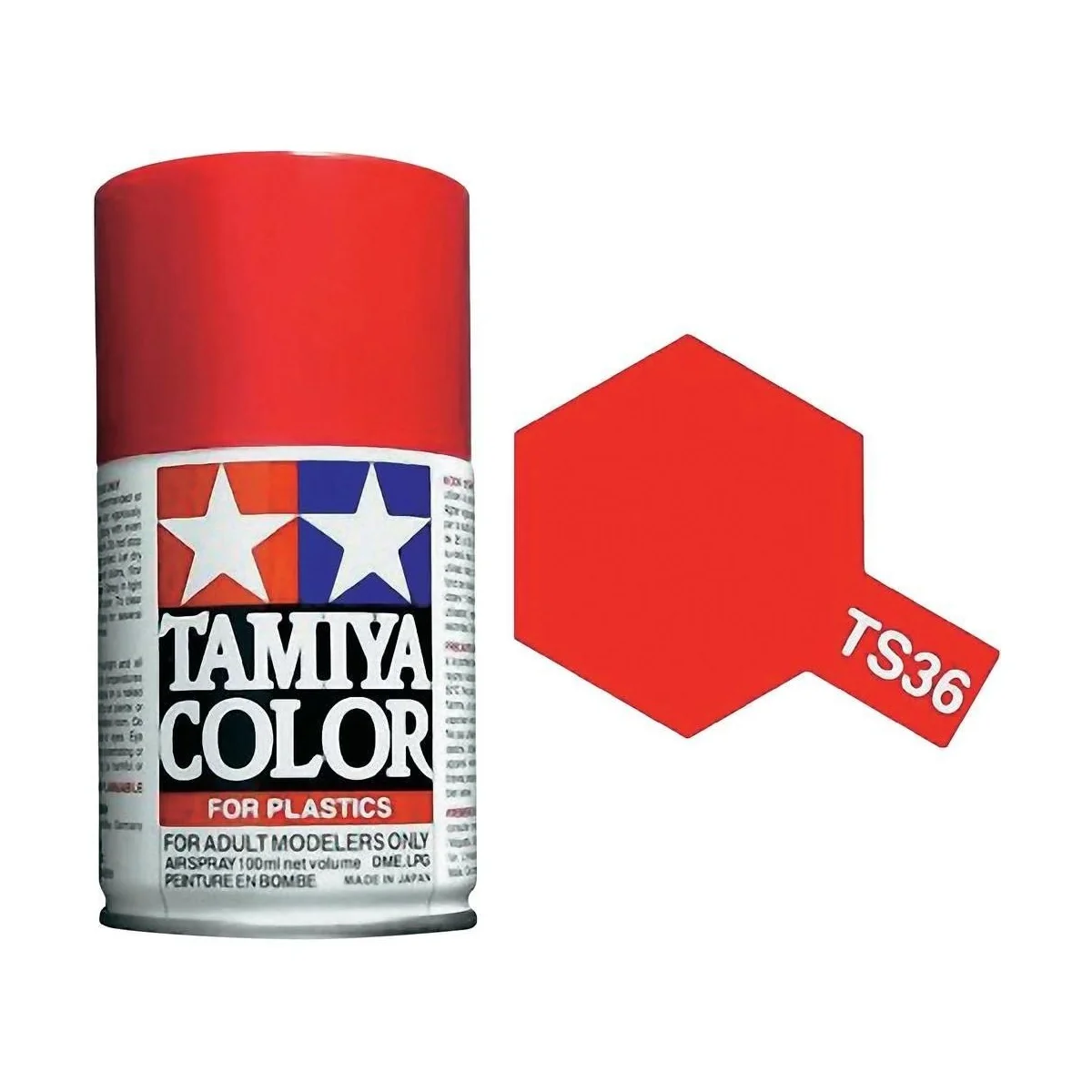 Peinture bombe Rouge Fluo brillant TS36 Tamiya Tamiya 85036 - 1
