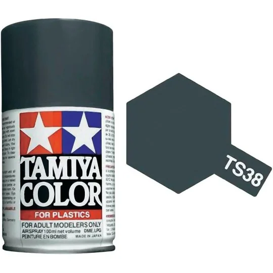 85038-Tamiya TS38 Gloss Steel Grey Spray Paint