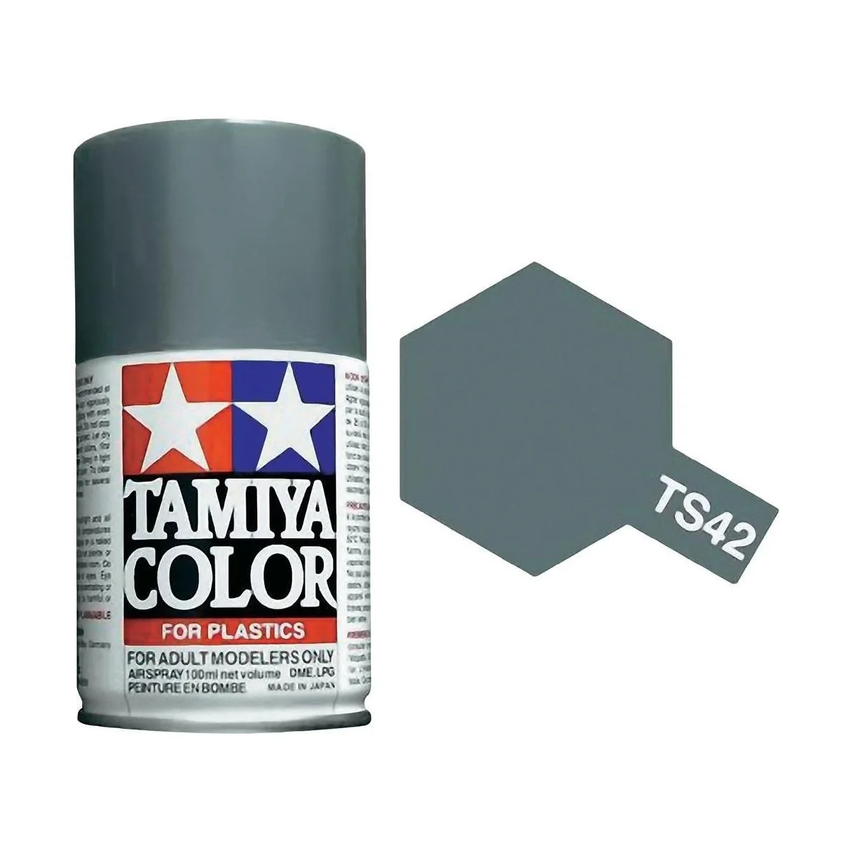 Peinture bombe Gris Clair Métal brillant TS42 Tamiya Tamiya 85042 - 1