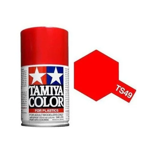 85049-Tamiya TS49 Bright Red Gloss Spray Paint