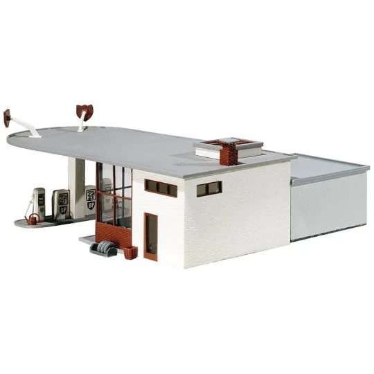 Faller_130347-Maquette, station service BP - Faller 130347