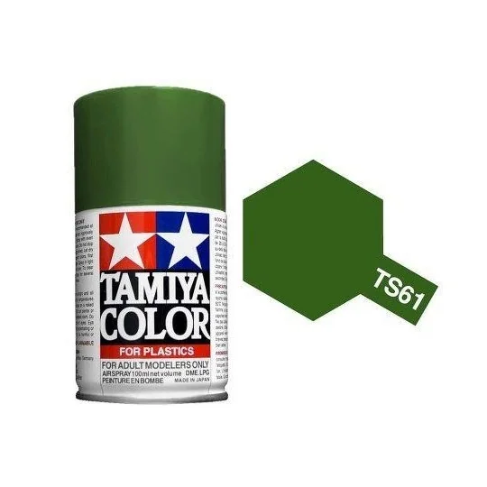 Peinture bombe Vert Otan mat TS61 Tamiya Tamiya 85061 - 1 85061-Peinture bombe Vert Otan mat TS61 Tamiya - 85061