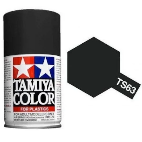 85063-Peinture bombe Noir Otan mat TS63 Tamiya - 85063