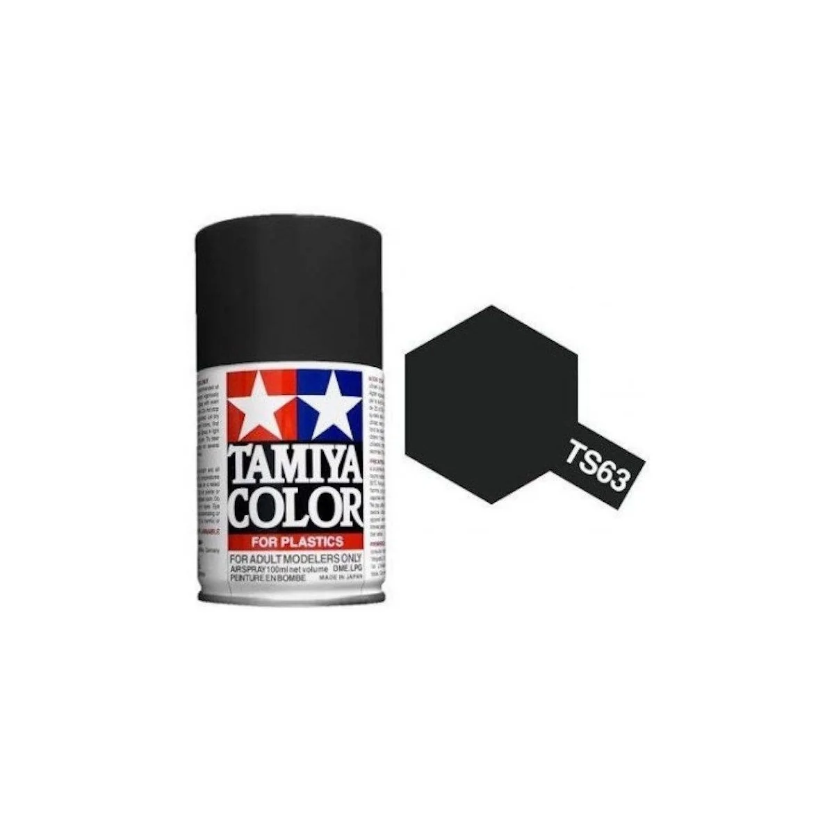 Peinture bombe Noir Otan mat TS63 Tamiya Tamiya 85063 - 1