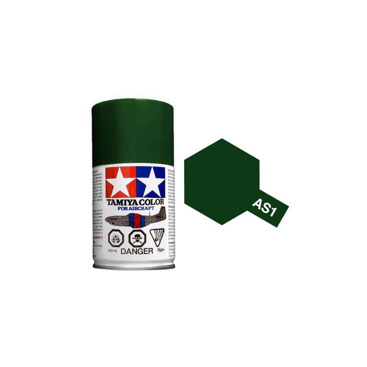Peinture bombe Vert Foncé Marine Jap. AS1 Tamiya Tamiya 86501 - 1
