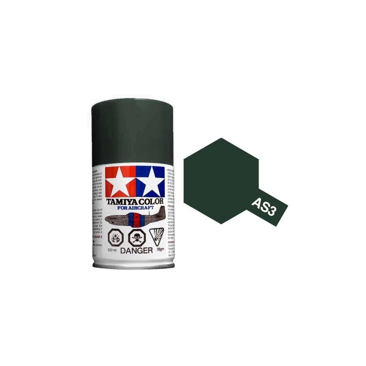 Peinture bombe Gris Vert Luftwaffe AS3 Tamiya Tamiya 86503 - 1