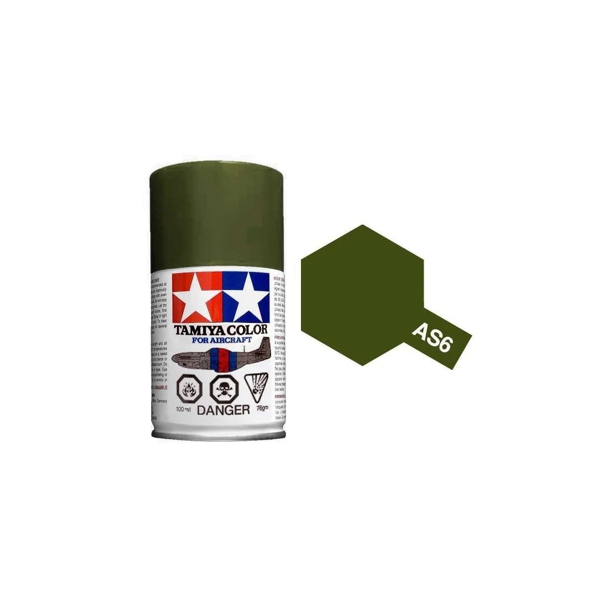 Peinture bombe Vert Olive Terne USAAF AS6 Tamiya Tamiya 86506 - 1