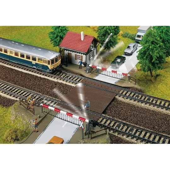 Faller_120174-Faller 120174 Model Kit, Motorized Level Crossing