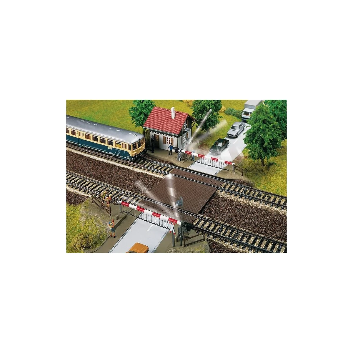 Faller 120174 Model Kit, Motorized Level Crossing - Faller_120174