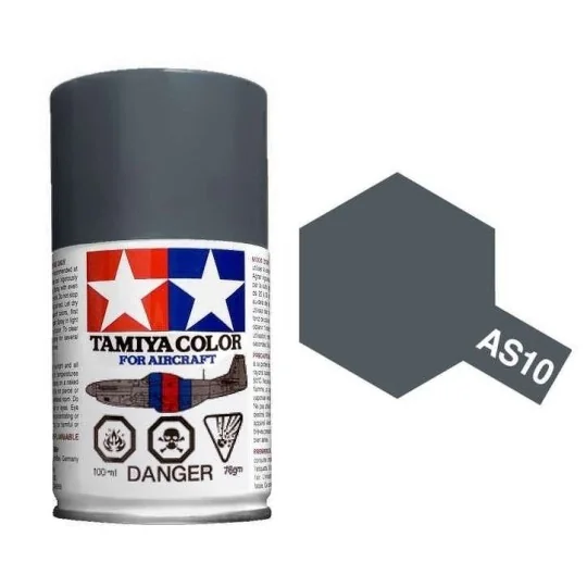 Peinture bombe Gris Ocean RAF AS10 Tamiya Tamiya 86510 - 1 86510-Peinture bombe Gris Ocean RAF AS10 Tamiya - 86510