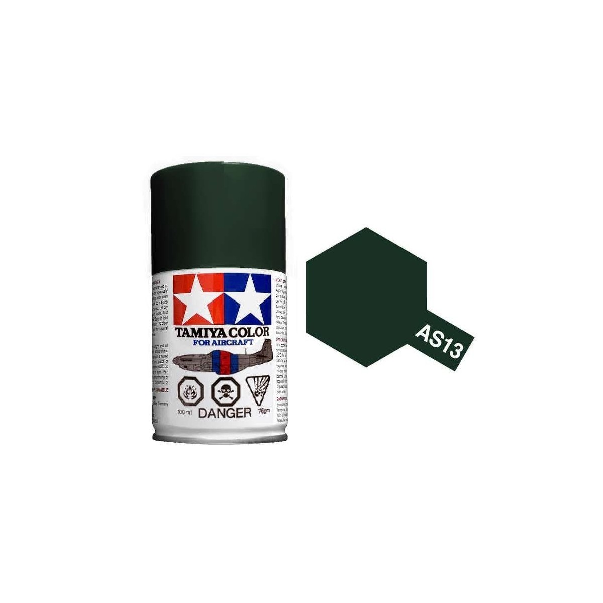 Peinture bombe Vert Foncé USAF AS13 Tamiya Tamiya 86513 - 1