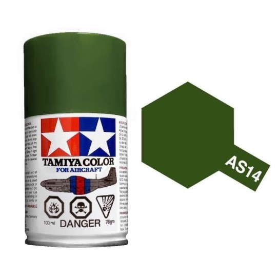 86514-Paint bomb green Olive USAF AS14 Tamiya