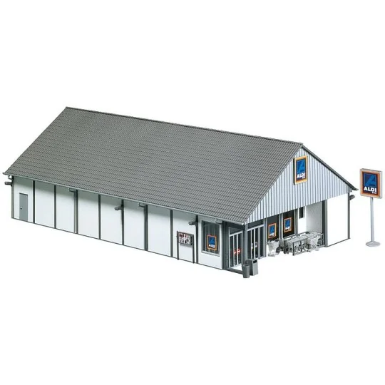 Faller 130339 Model Kit, ALDI Supermarket South/North - FALLER_130339 FALLER_130339-Faller 130339 Model Kit, ALDI Supermarket South/North - FALLER_130339
