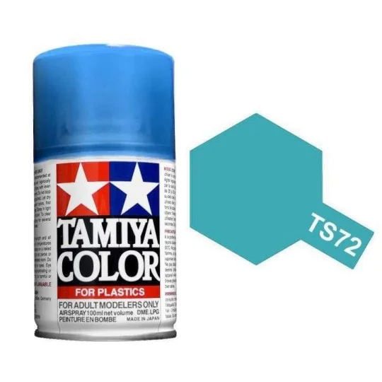 Tamiya TS72 Translucent Blue Spray Paint 85072-Tamiya TS72 Translucent Blue Spray Paint - 85072