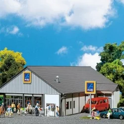 Faller 130339 Model Kit, ALDI Supermarket South/North