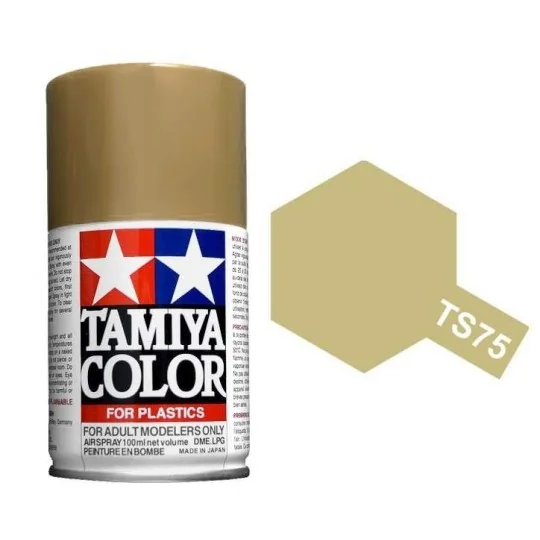 85075-Peinture bombe Champagne Métal brillant TS75 Tamiya - 85075