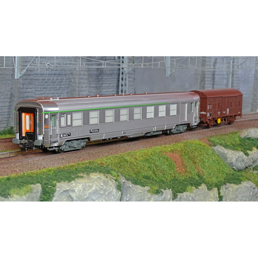 Jouef HJ4183 Set de 1 voiture voyageurs DEV Inox et wagon G4, SNCF Jouef HJ4183 - 1