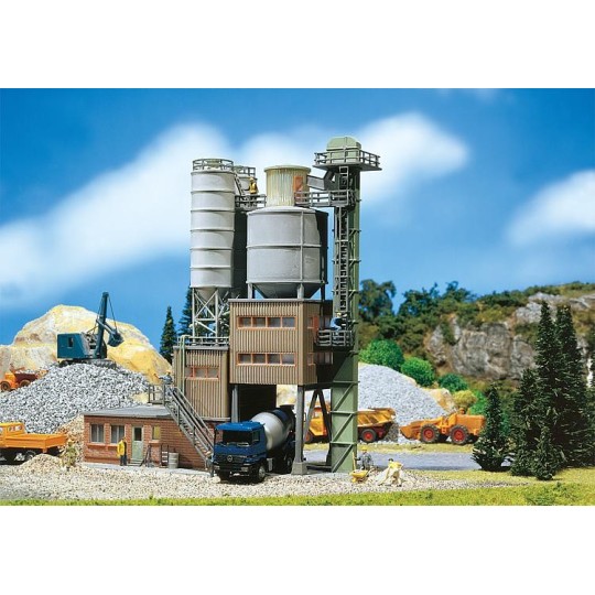 Faller_130474-Faller 130474 Model Kit, Concrete Batching Plant
