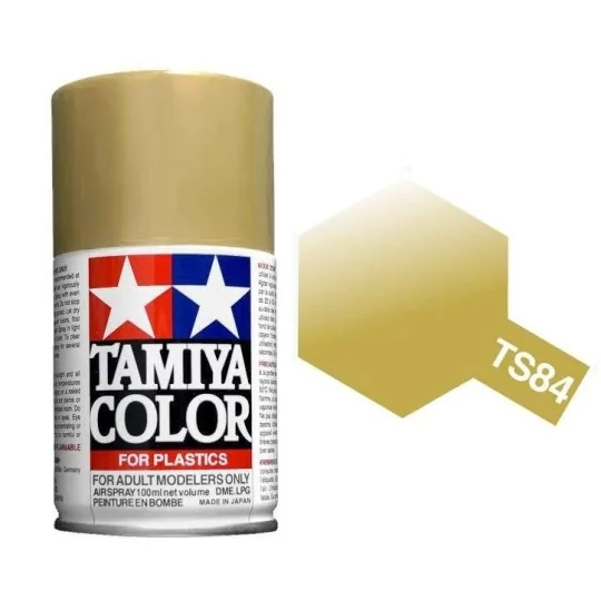 85084-Peinture bombe Doré Métal brillant TS84 Tamiya - 85084