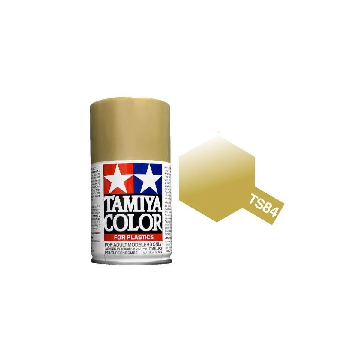 Peinture bombe Doré Métal brillant TS84 Tamiya Tamiya 85084 - 1