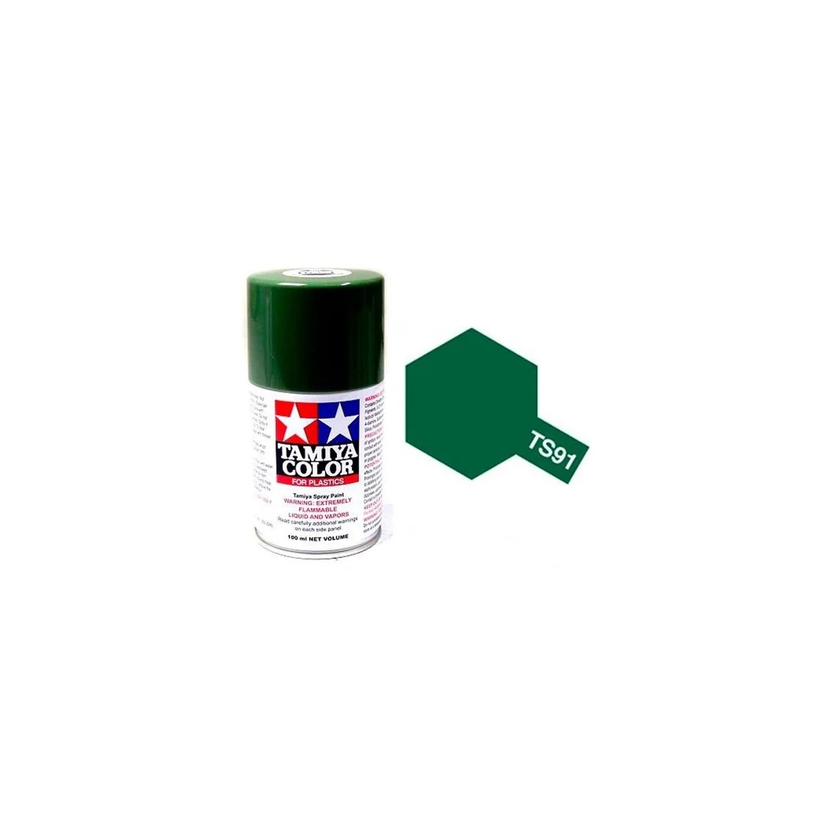Peinture bombe Vert Foncé JGSDF TS91 Tamiya Tamiya 85091 - 1