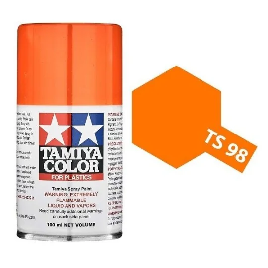 85098-Peinture bombe Orange Pur TS98 Tamiya - 85098