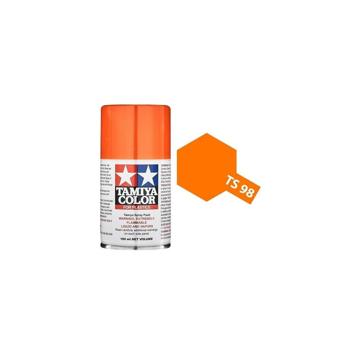 Peinture bombe Orange Pur TS98 Tamiya Tamiya 85098 - 1