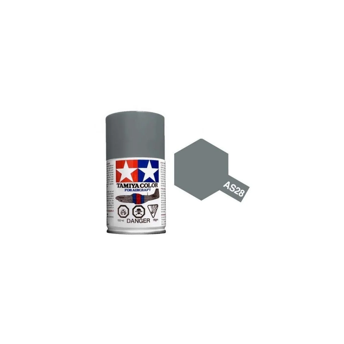 Peinture bombe Gris moyen AS28 Tamiya Tamiya 86528 - 1