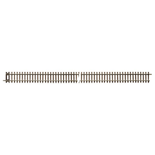 Rocoline 42406 Rigid straight rail with wooden sleepers and rail jo... Roco_42406-Rocoline 42406 Rigid straight rail G4 wooden sleeper with rail joiners 920mm - Roco_42406