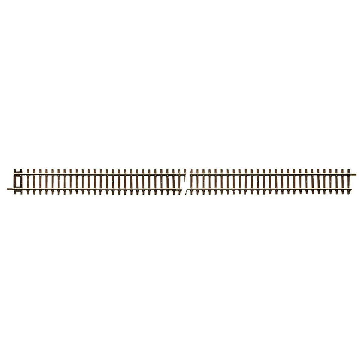 Rocoline 42406 Rigid straight rail G4 wooden sleeper with rail join...