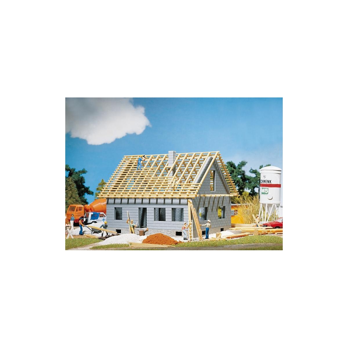 Faller 130303 Model Kit, House Under Construction - Faller_130303