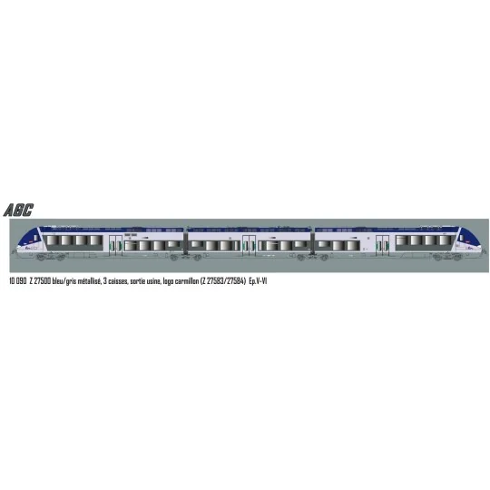Lsm_10090-copy of LS Models 10090S Autorail AGC Z 27583, Sortie usine, logo Carmillon, digital sonore