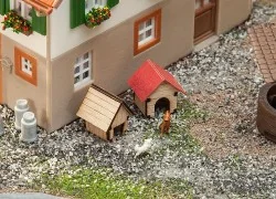 Faller 180309 Model Kit, Dog Kennels - Faller - Faller_180309