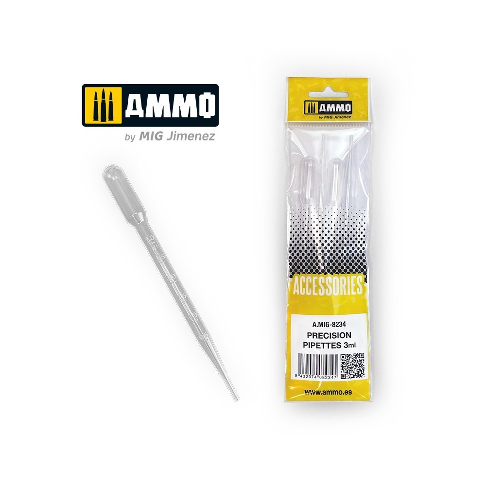 Grandes pipettes 3 ml (x4) Ammo AMMO - MIG Jimenez A.MIG-8234 - 1