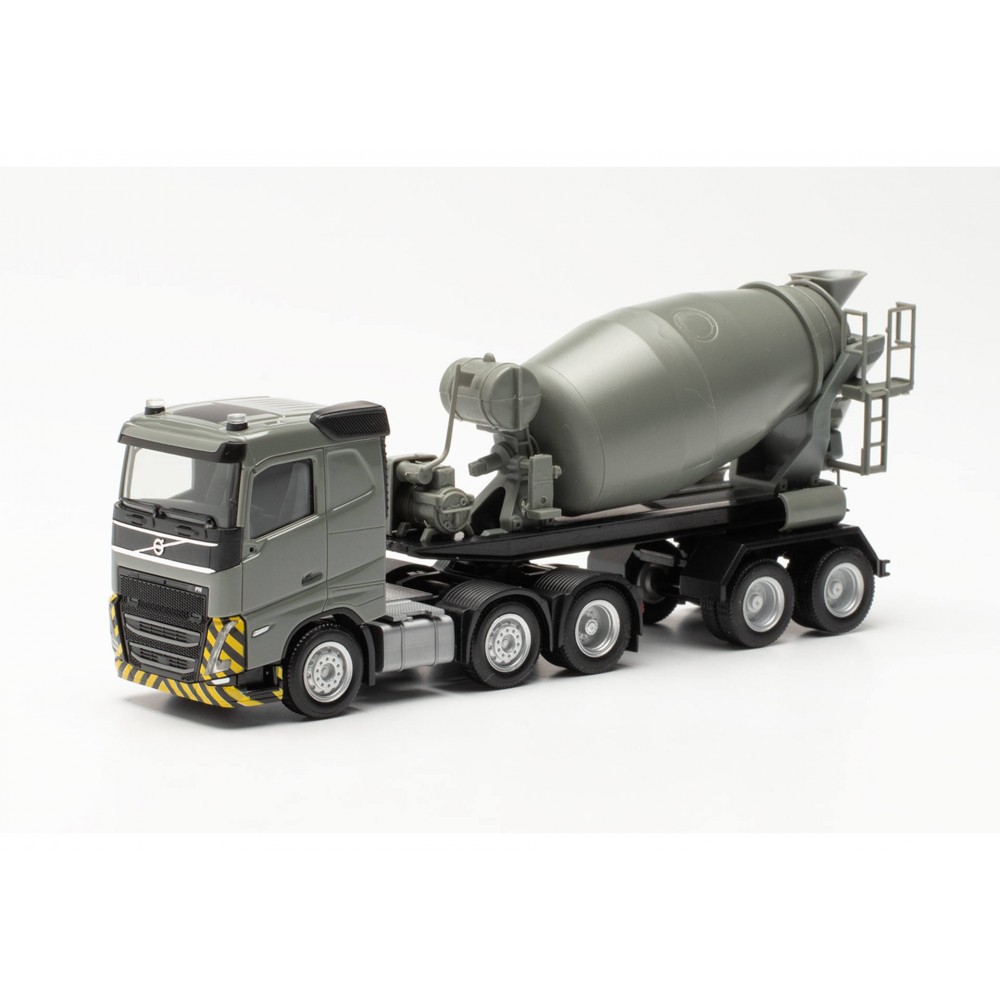 Herpa 316224 Camion Semi-remorque toupie Volvo FH flat Roof 2020 (6x2), gris/jaune Herpa Herpa_316224 - 1