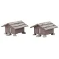 Faller 130636 Model Kit, Set of 2 Hay Barns FALLER_130636-Faller 130636 Model Kit, Set of 2 Hay Barns