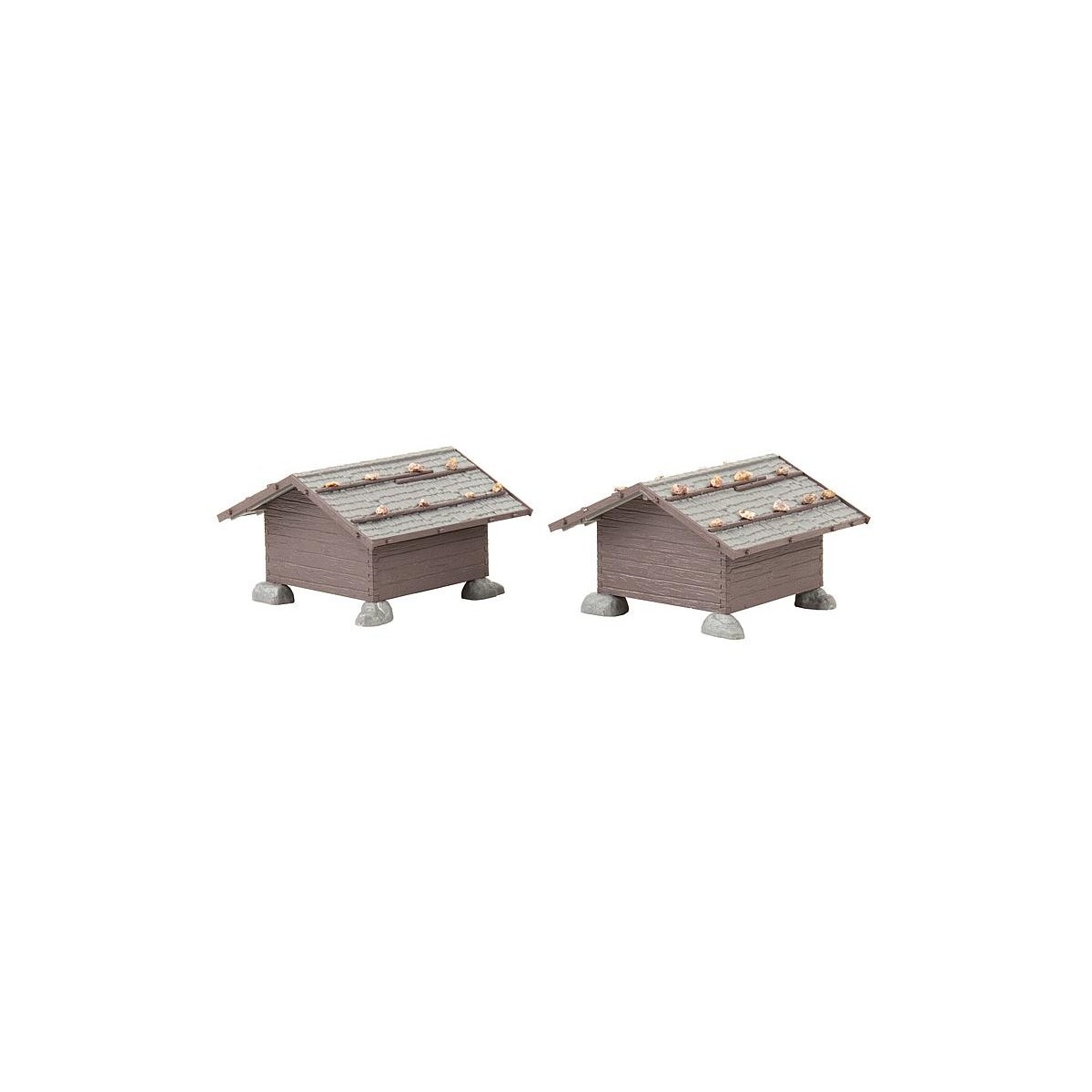 Faller 130636 Model Kit, Set of 2 Hay Barns - FALLER_130636