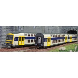 ViTrains 1123L copy of a set of three VB2N SNCF passenger cars, ori...