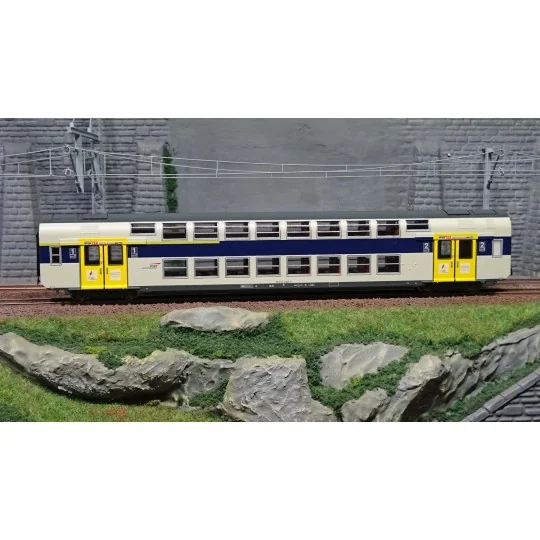 ViTrains 3214L SNCF VB2N passenger car, Nord Pas de Calais livery, ... ViTrains_3214L-ViTrains 3214L SNCF VB2N passenger car, Nord Pas de Calais livery, 1st/2nd class, cap logo, with lighting