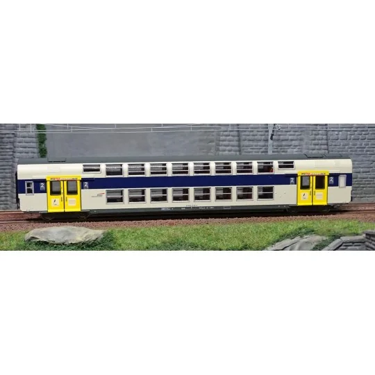 ViTrains 3215L Voiture voyageurs VB2N SNCF, livré Nord Pas de Calais, 2ème classe, Logo casquette, avec éclairage ViTrains ViTra ViTrains_3215L-ViTrains 3215L Voiture voyageurs VB2N SNCF, livré Nord Pas de Calais, 2ème classe, Logo casquette, avec éclairage