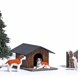 Busch 1198 Set of 3 Saint Bernard - Busch - Busch_1198