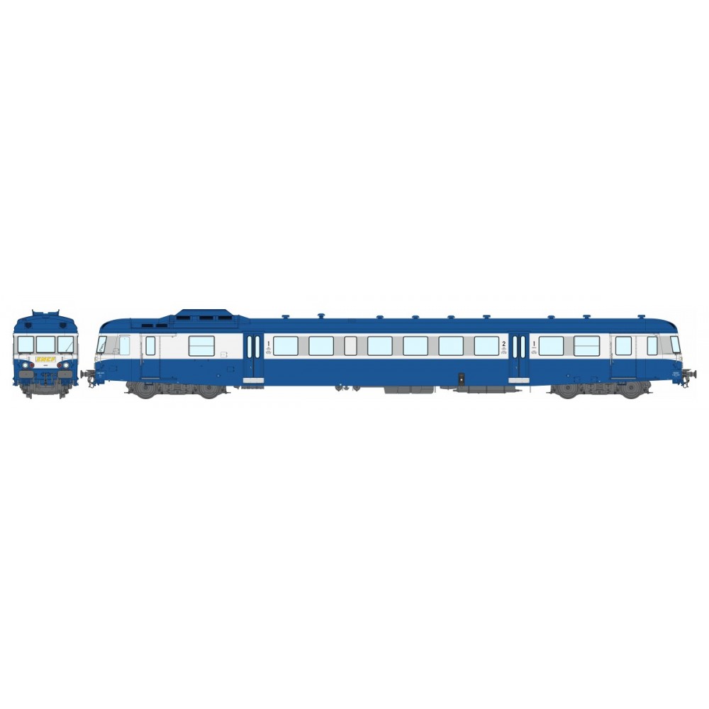 Ree Modeles MB232 Autorail X 2853 modernisé, Bleu, Logo en relief, TOULOUSE, SNCF Ree Modeles MB-232 - 1