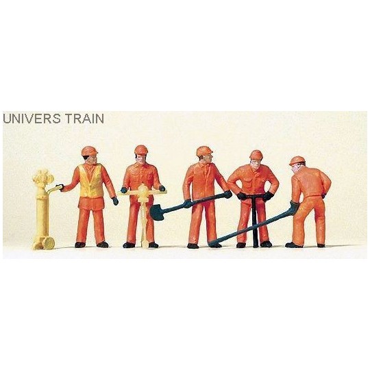 Preiser_14035-Preiser 14035 Figures, railway workers