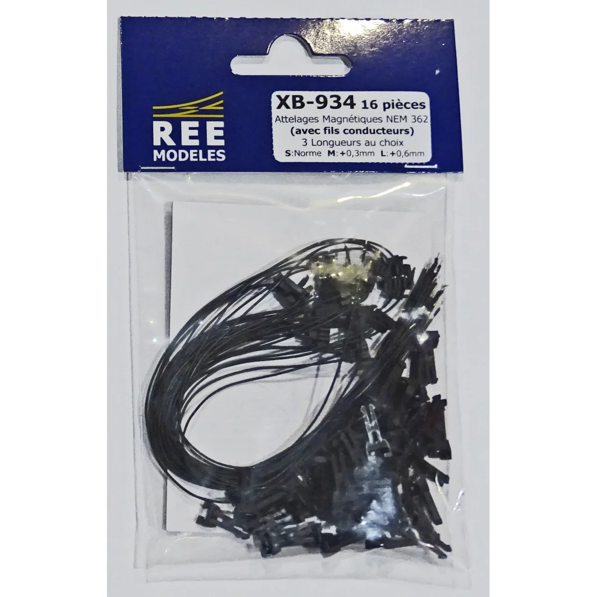 REE Modeles XB-934 Driver Coupling with NEM362 Magnet, 3 Sizes S/M/...