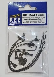 REE Modeles XB-933 Driver Coupling with NEM362 Magnet, 3 Sizes S/M/...