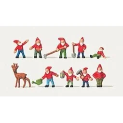 Preiser 0212303 Figures, garden gnomes - Preiser - PREISER_0212303