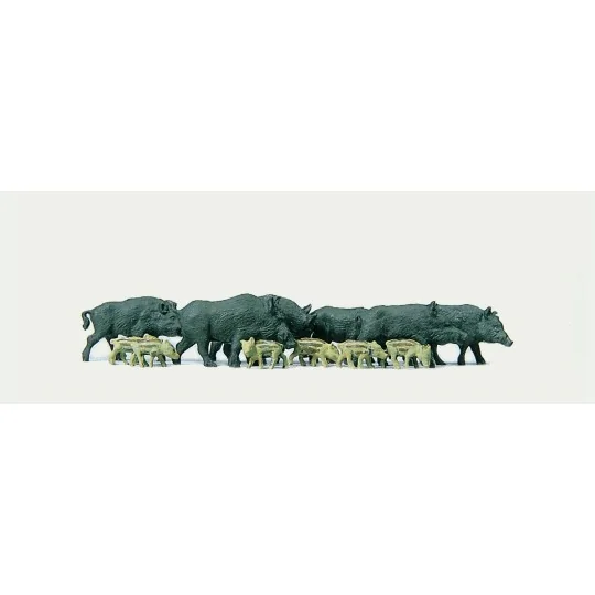 Preiser 0215028 Characters, Wild Boars Preiser_0215028-Preiser 0215028 Characters, Wild Boars